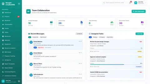 Stakeholder Collaboration Portal - Multi-stakeholder communication and collaboration interface