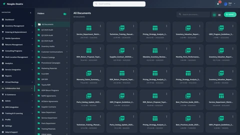 Collaboration Documents Portal - Document management and collaboration interface