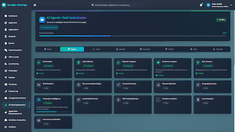 Agent Execution Pipeline - Multi-agent processing status