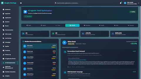 Campaign Results - Student recommendations and interventions