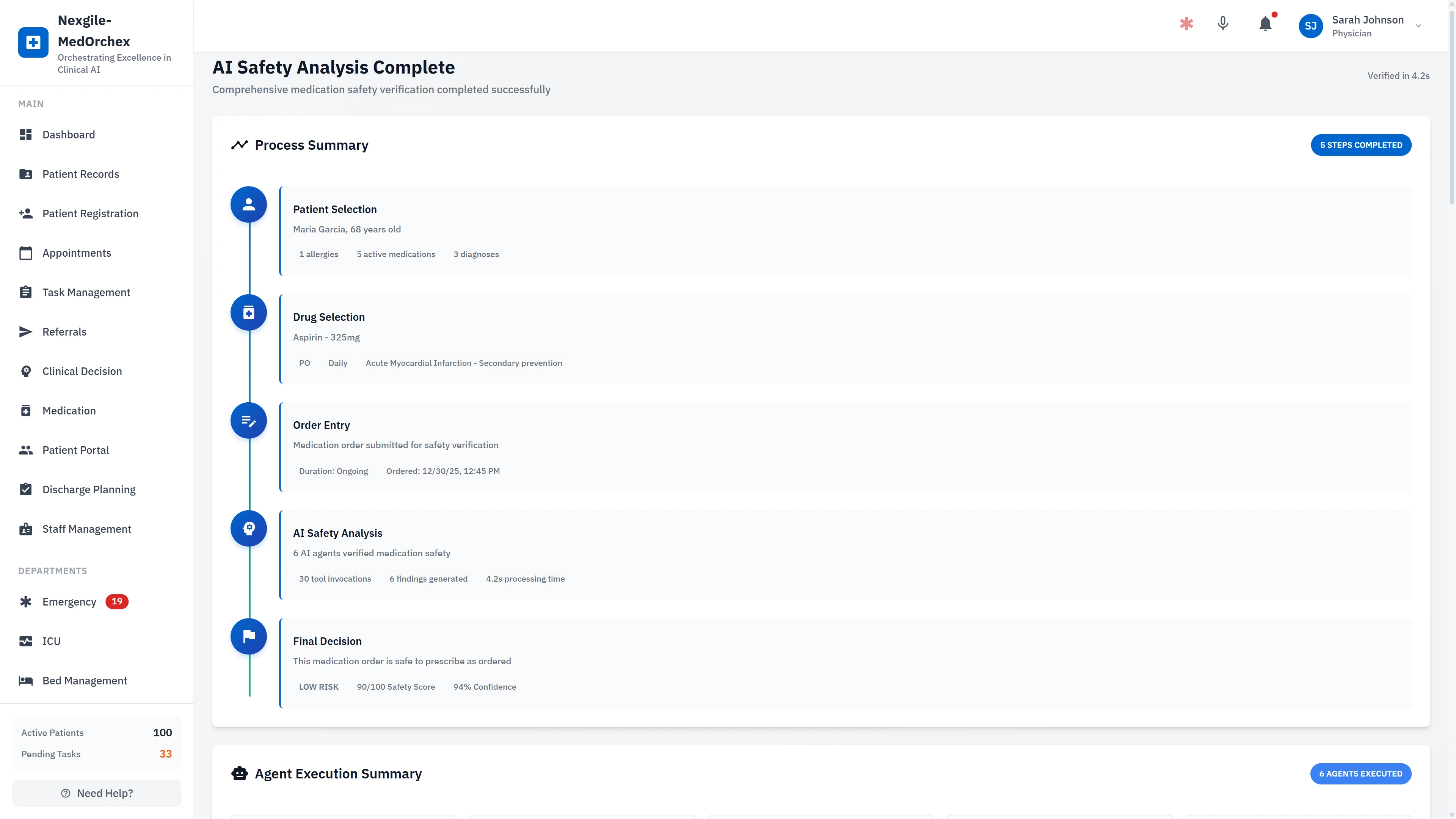 Safety Analysis Complete - Process Summary with Final Risk Score & Confidence Level