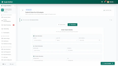 Claims Risk Assessment - Multi-agent orchestration workflow