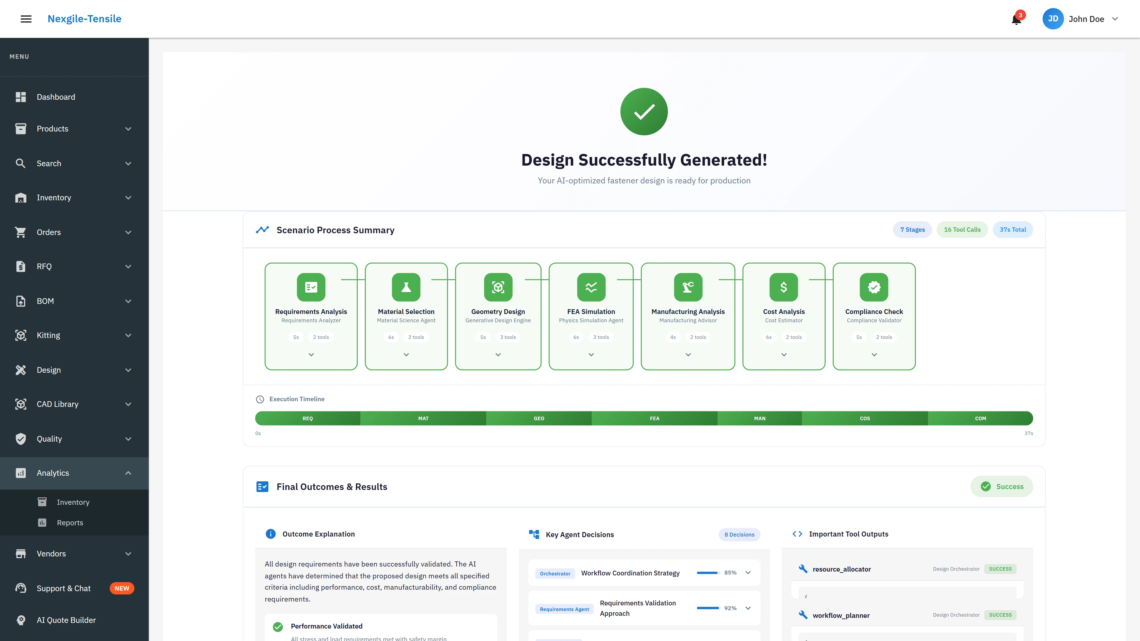 Manufacturing & Cost Analysis - DFM evaluation and detailed cost breakdown